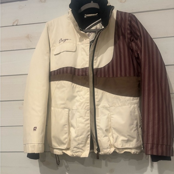 Orage Kids Puffer Jacket - Cream and Brown Size 14. Great condition! - Picture 15 of 16